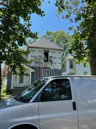 #Siding #Windows Windows, siding, soffit and fascia installation Muncie, Indiana in Progress