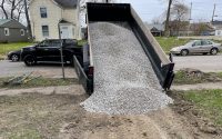 Installing new gravel driveway