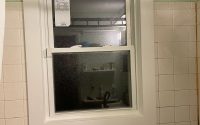 #Window New window in shower with PVC trim