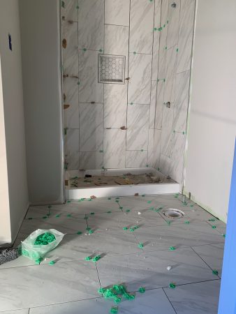 Floor And Wall Tile Backsplash