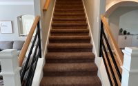 #Carpentry Custom staircase railing Installation