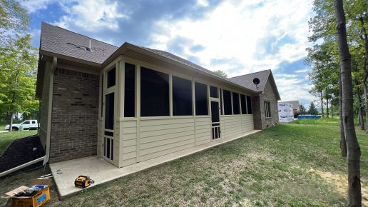 #Porch Enclosed Screened Porch Installation