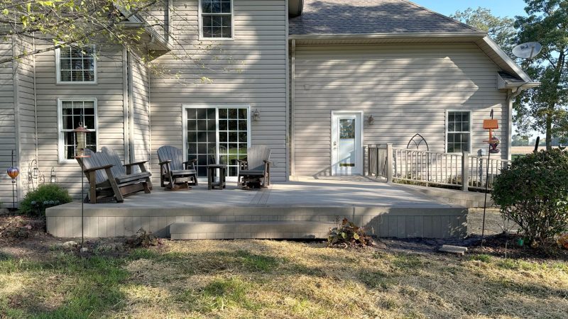 Composite Wood Deck Installation